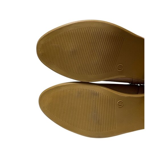 Serra Tan Ankle Booties With Back Zipper and Low Heel Women's Size 8 - Picture 14 of 14